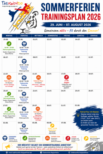 Taekwondo Heppenheim Ferienprogramm 2026
